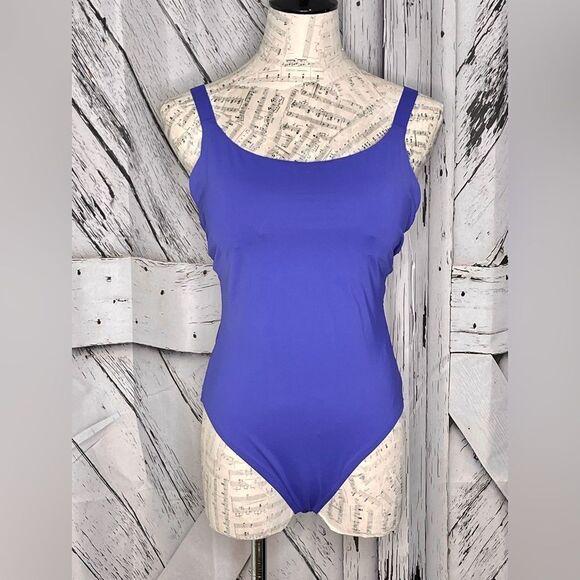 NWT Athleta Hermosa Cerulean Blue One Piece Swimsuit S - Picture 3 of 9